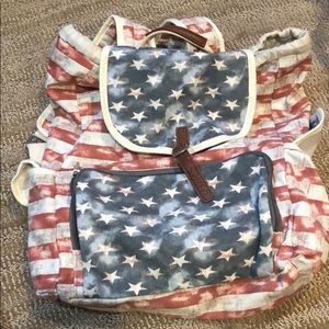 American flag backpack
